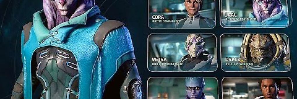 A Mass Effect Andromeda karakterei