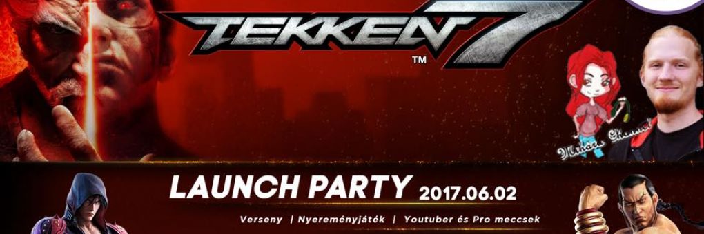 Tekken 7 launch party - bunyó kávéval