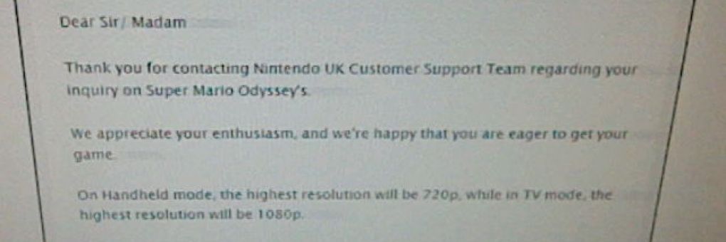 Mario Odyssey: 1080p-ben?