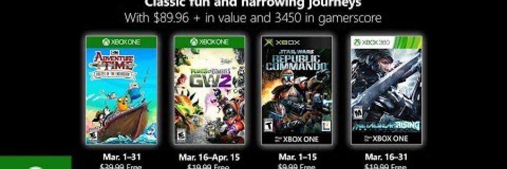 Jöhetnek a márciusi Xbox Live Gold címek