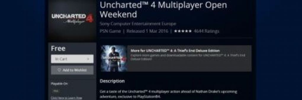 Uncharted 4: újabb béta jön