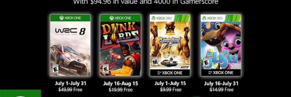 Games with Gold: a júliusi négyes