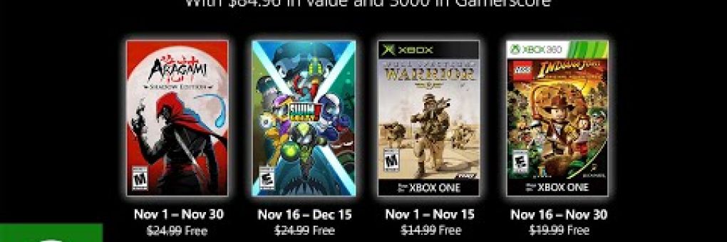 Games with Gold: novemberi négyes